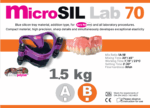 Σιλικόνη νανοτεχνολογίας Shore 70 microSIL Lab 70 – 1,5+1,5 κιλά από την Micropolymer Dental Italy