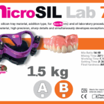 Σιλικόνη νανοτεχνολογίας Shore 70 microSIL Lab 70 – 1,5+1,5 κιλά από την Micropolymer Dental Italy