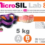 Σιλικόνη νανοτεχνολογίας Shore 80 microSIL Lab 80 – 5+5 κιλά από την Micropolymer Dental Italy